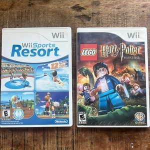 Wii Harry Potter Lego and Wii sports resort